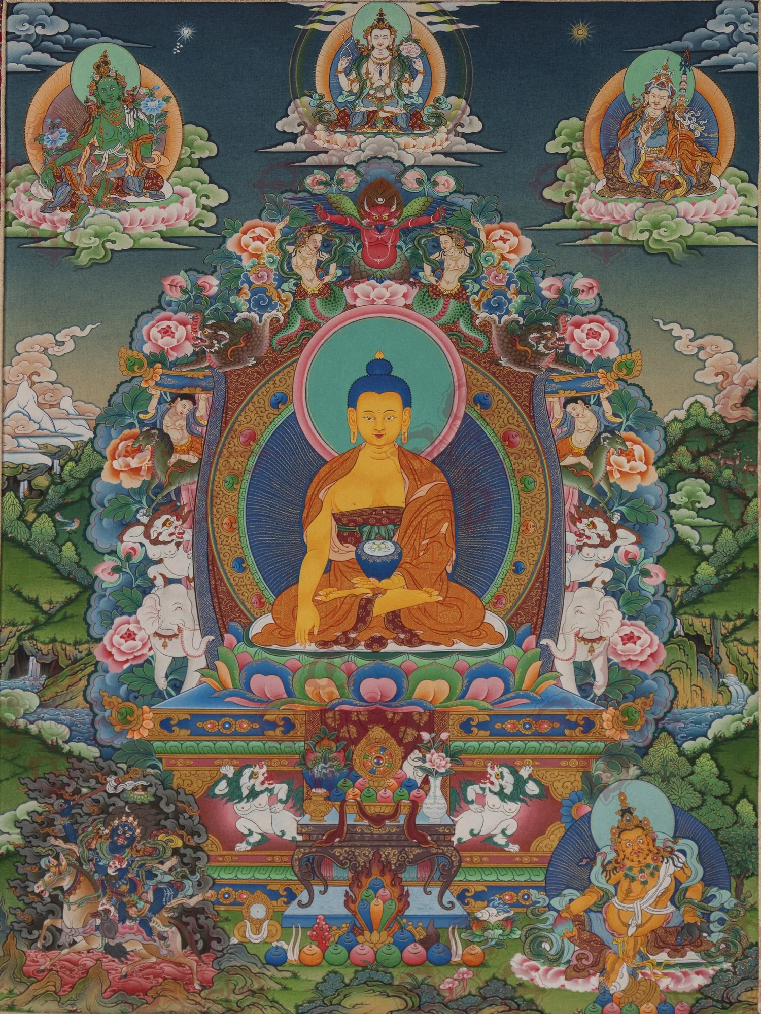 Buddha Shakyamuni thangka available from Living Lineage Atelier