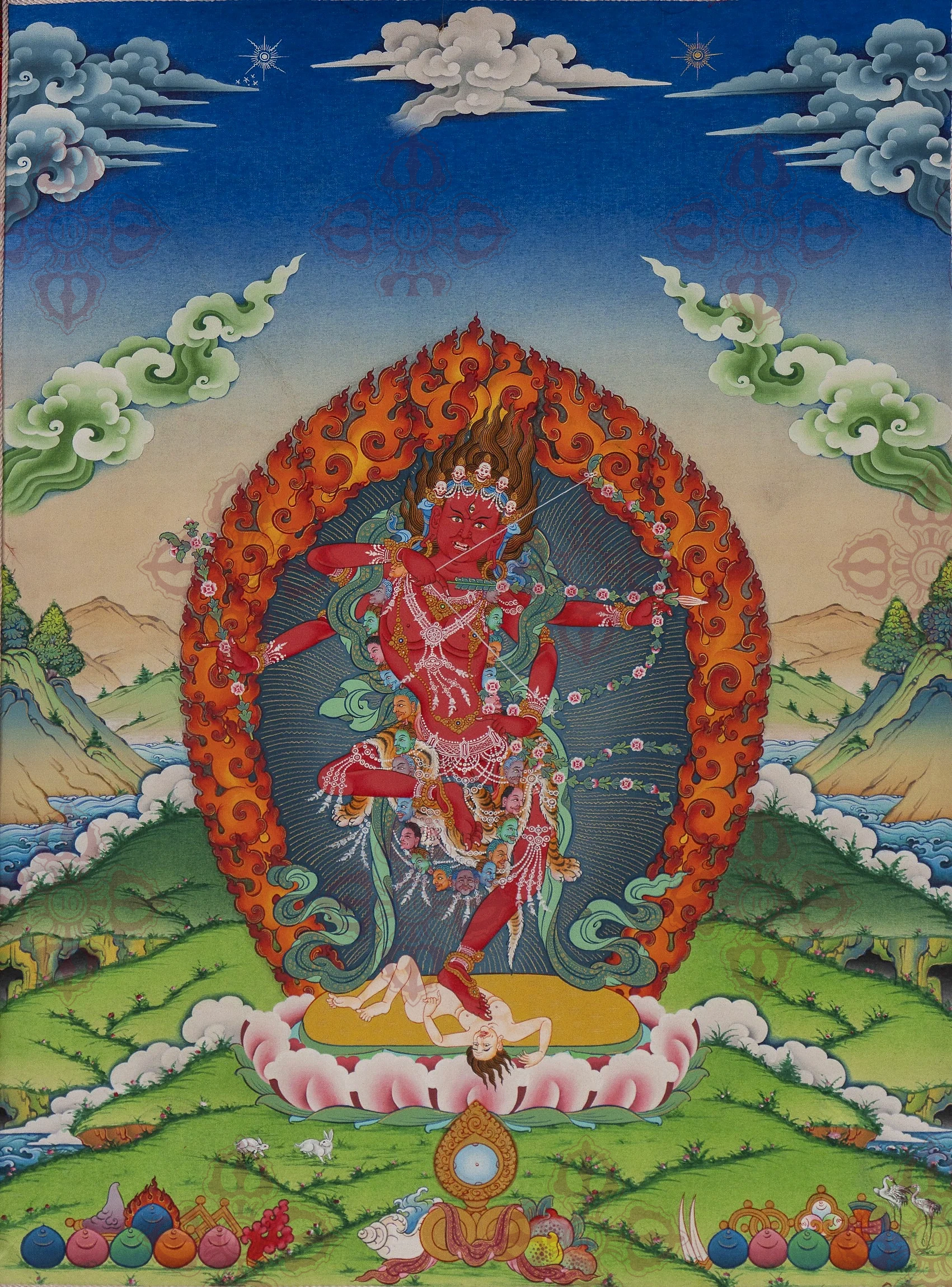 Kurukullā thangka painting view